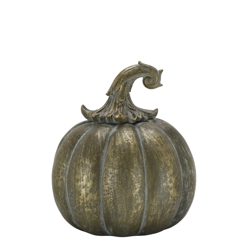 Chic Antique Deko Kürbis im Messing Look Preview Image