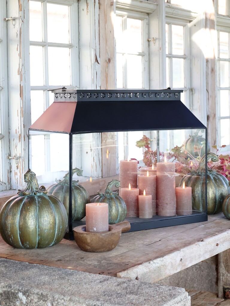 Chic Antique Deko Kürbis im Messing Look Preview Image