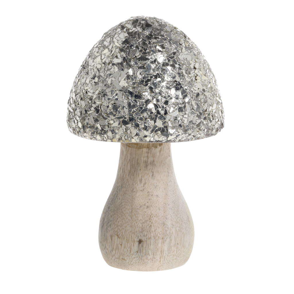 Chic Antique Deko Pilz mit glitzerndem Schirm Preview Image