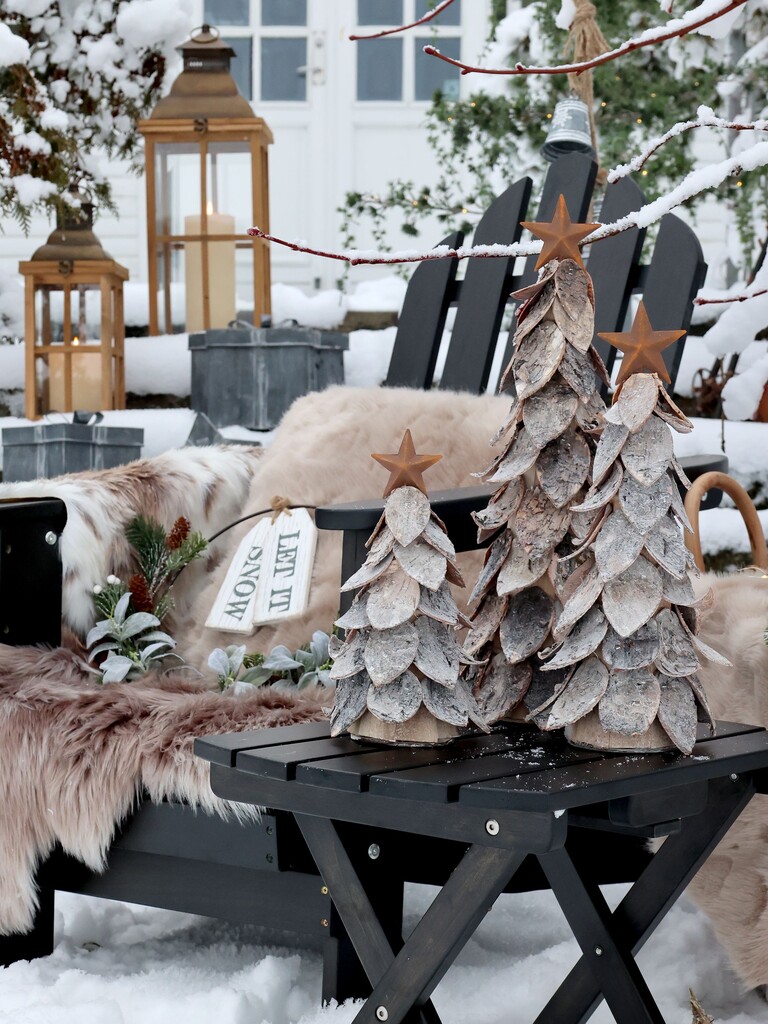 Chic Antique Deko Weihnachtsbaum aus Birkenrinde mit Stern Preview Image