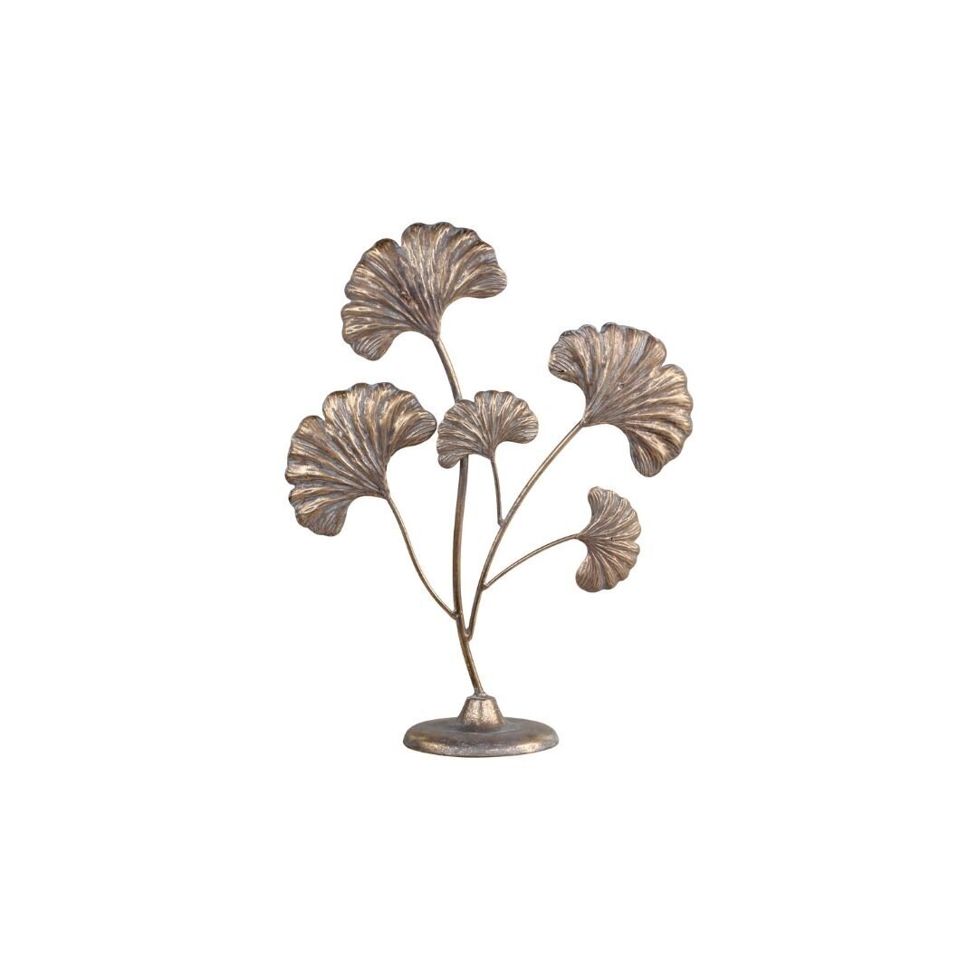 Chic Antique Dekor mit 5 Blättern aus Metall Preview Image