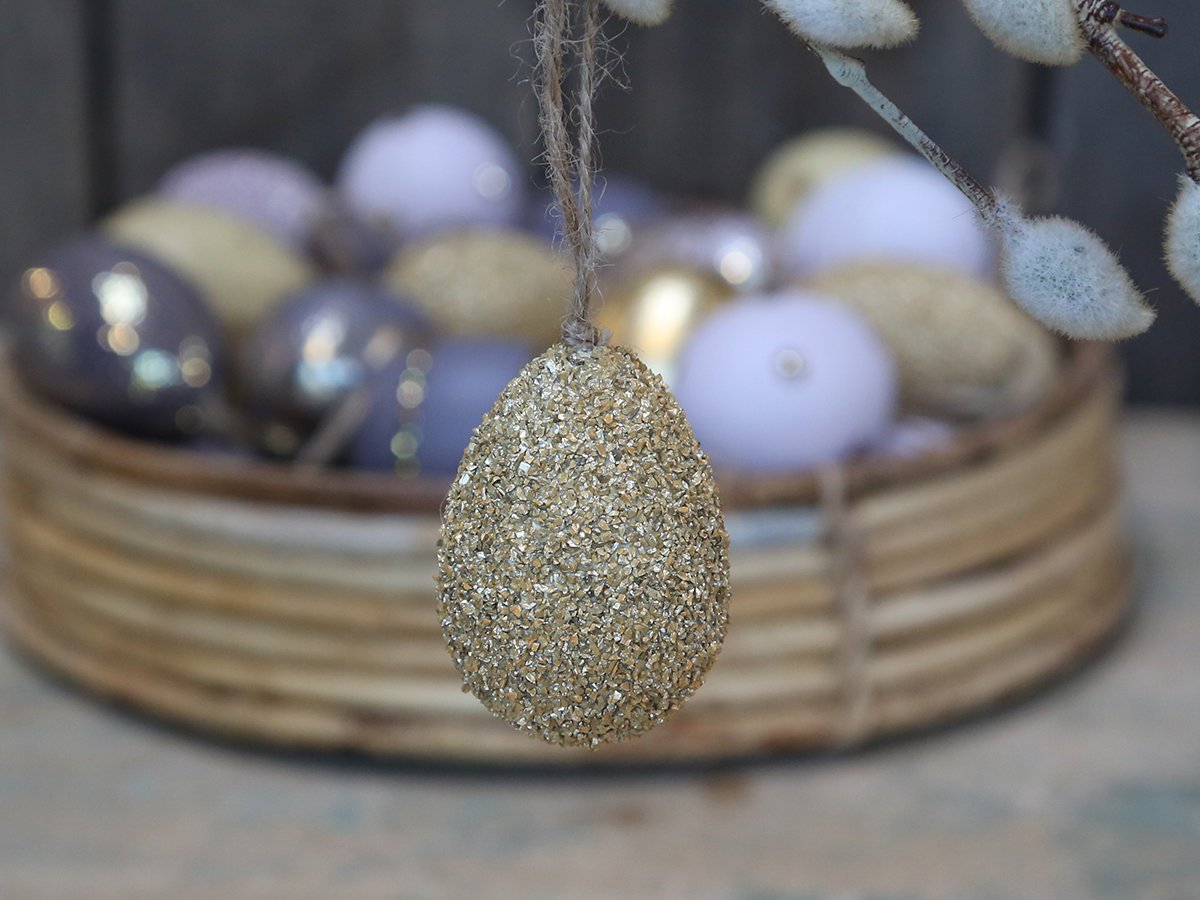 Chic Antique Ei mit Perlen