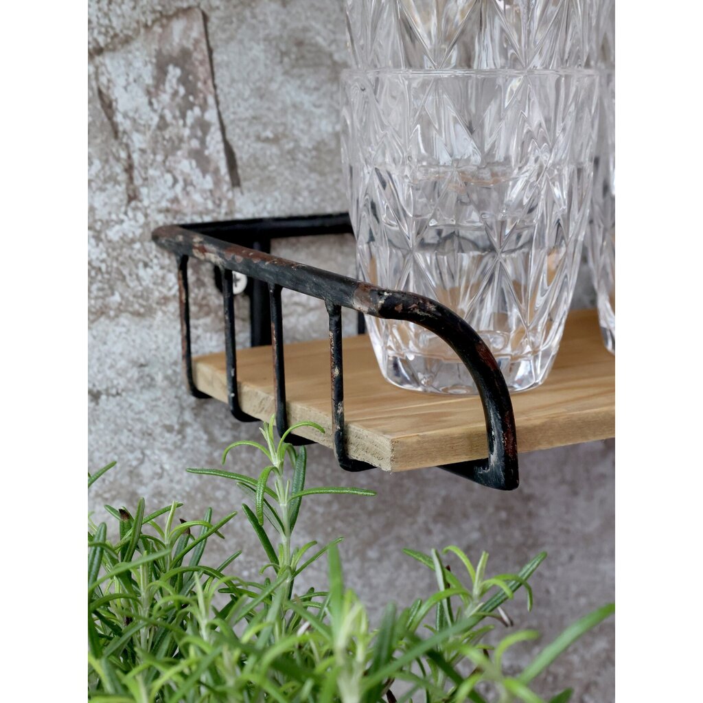 Eisen Regal 2er Set mit Holz