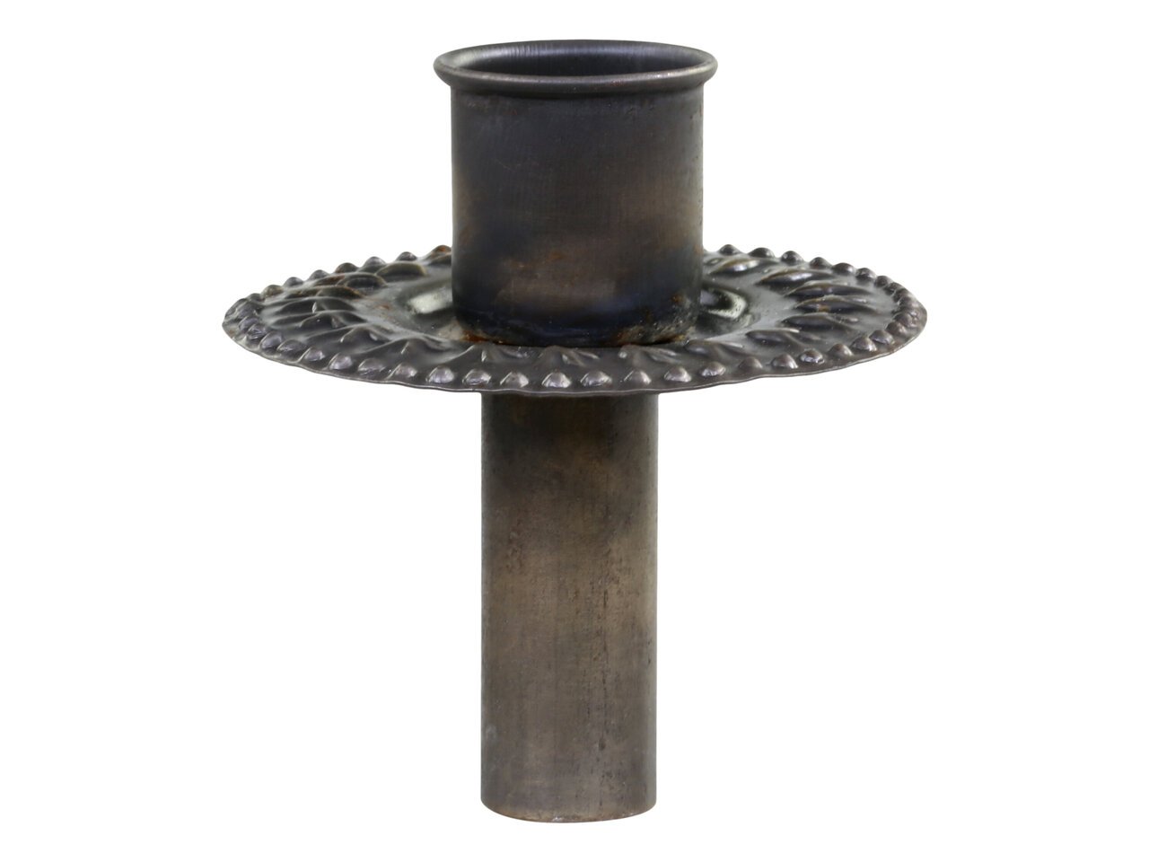 Flaschenaufsatz Kerzenhalter mit dekorativem Rand