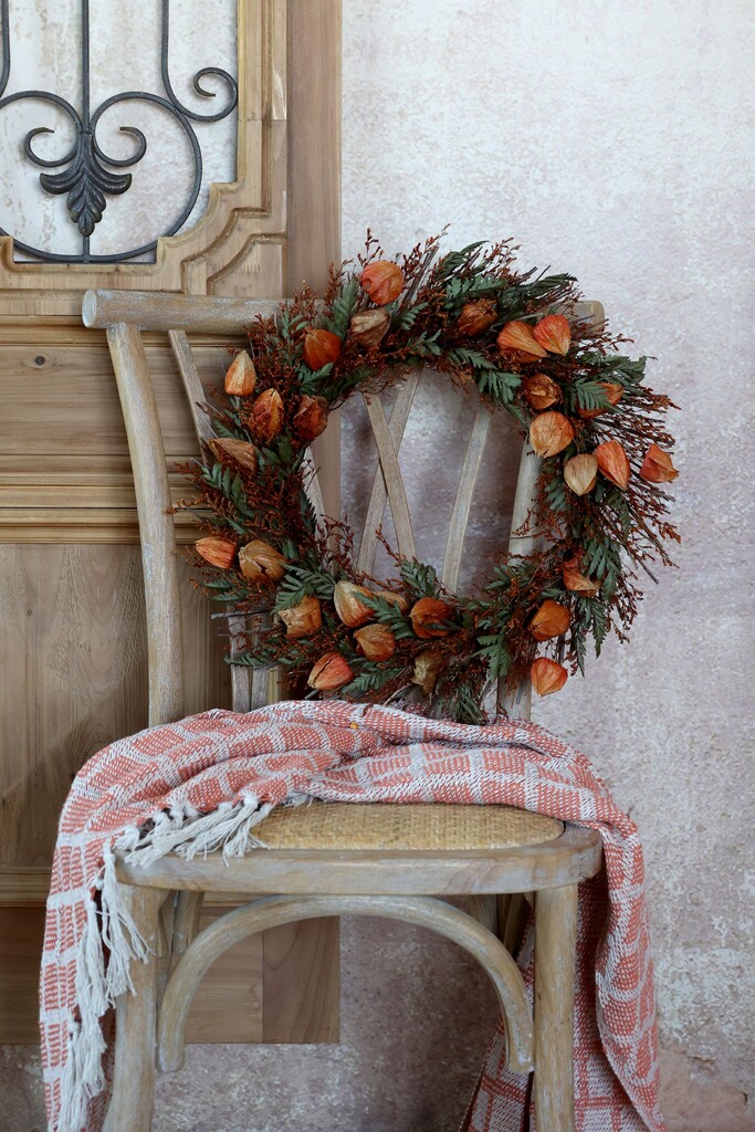 Chic Antique Fleur Blumenkranz mit Physalis Preview Image