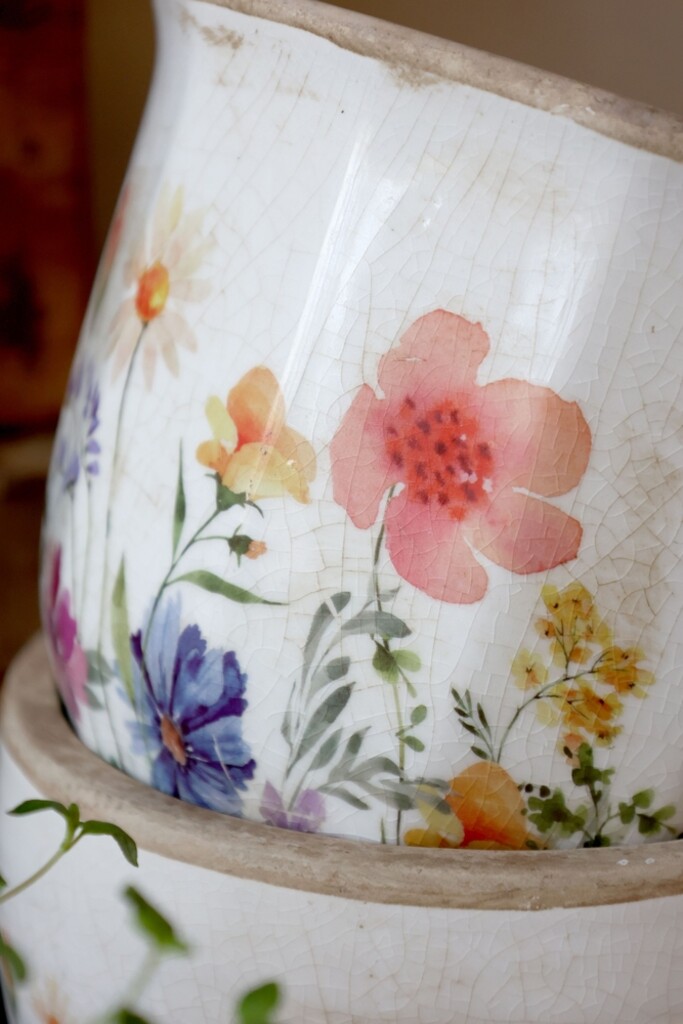 Übertopf Fleurville – Nostalgischer Blumentopf im Landhausstil