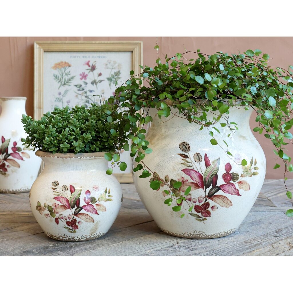 Florac Blumentopf mit Blumenmotiv