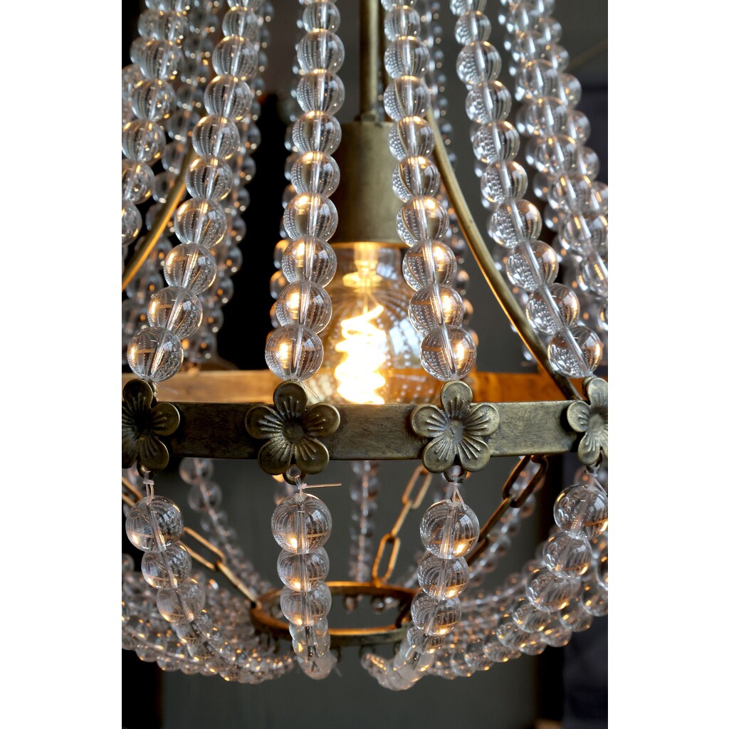Französischer Kronleuchter mit Glasprismen