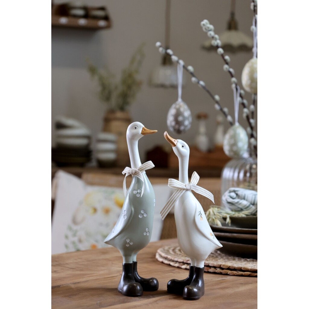 Nostalgisches Gänse Deko 2er Set