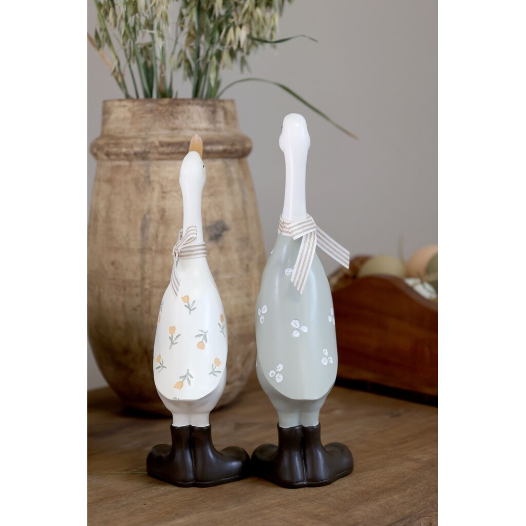 Nostalgisches Gänse Deko 2er Set