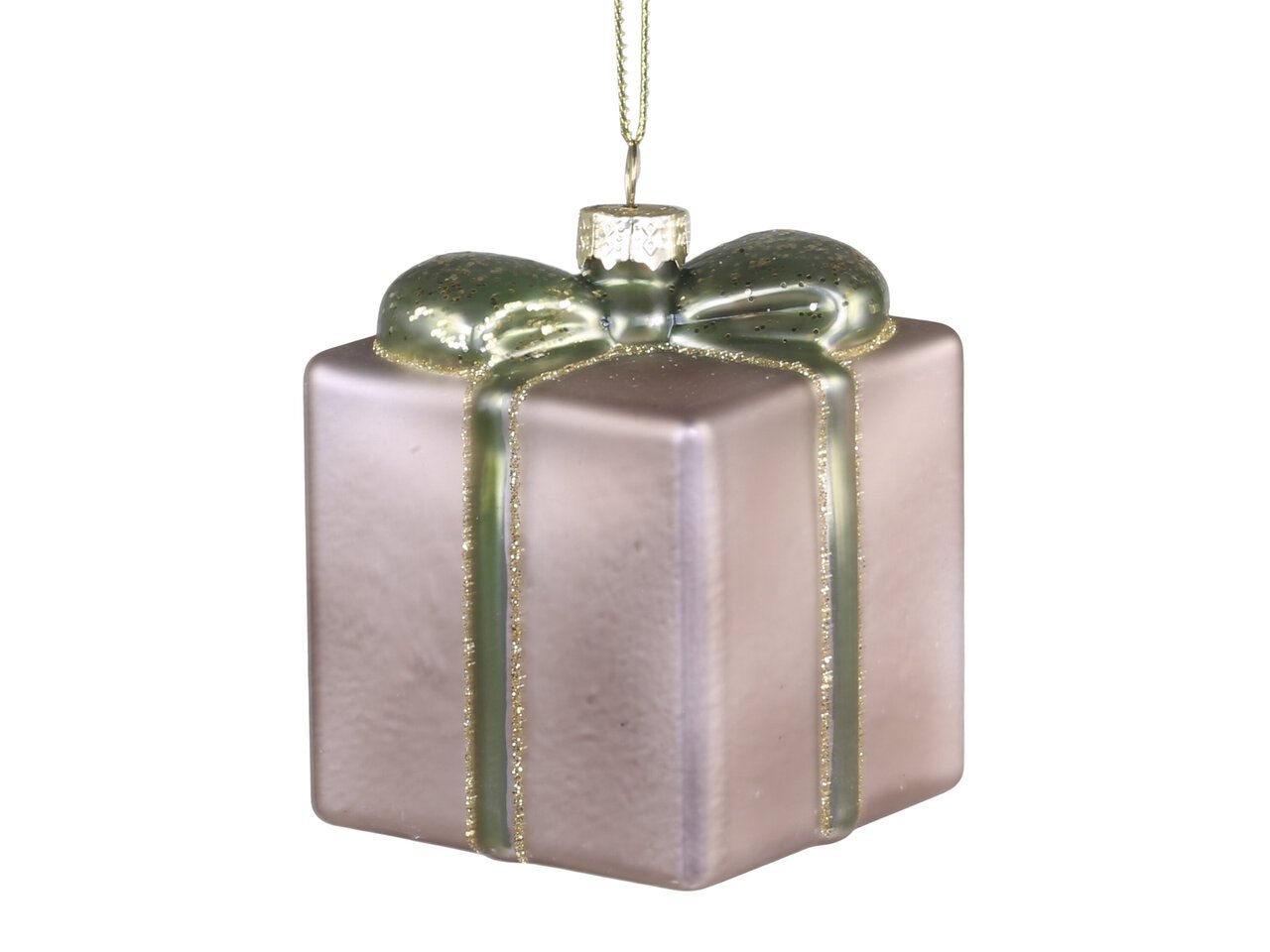 Geschenk mit Glitzer zum Aufhängen