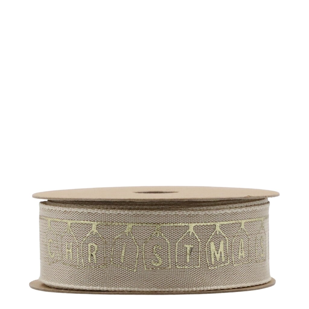 Chic Antique Geschenkband mit Merry Christmas  Preview Image