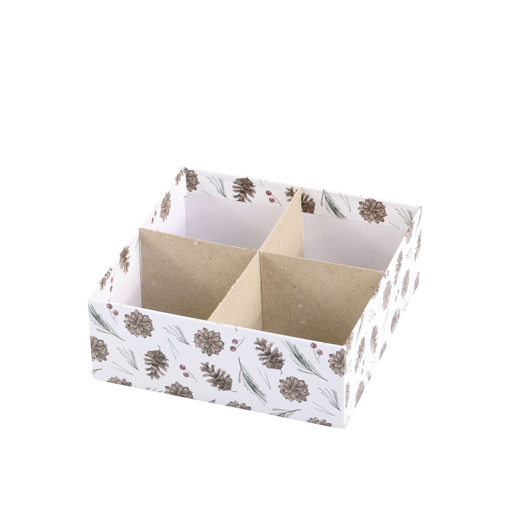 Geschenkbox 3er-Set mit Zapfen