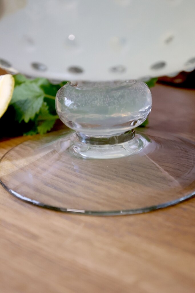 Chic Antique Getränkespender Glas & Mangoholz