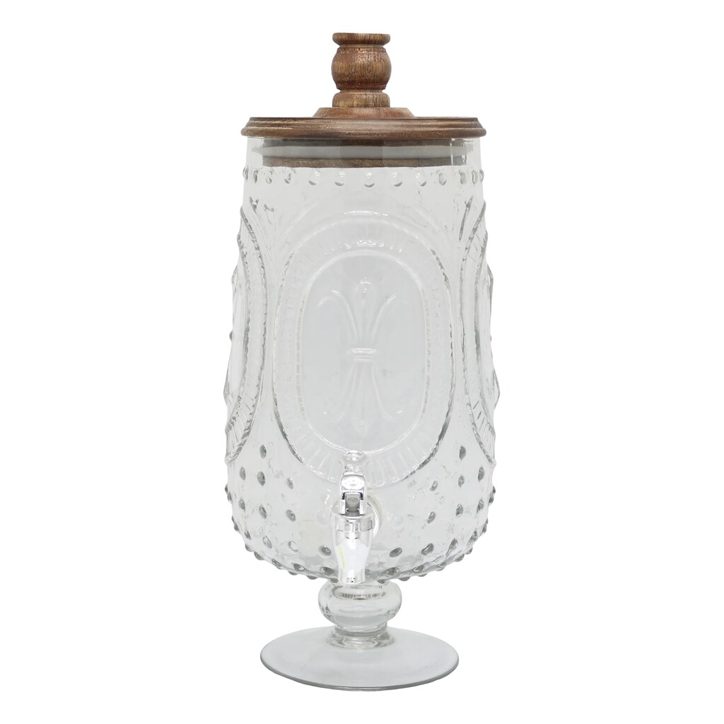 Chic Antique Getränkespender Glas & Mangoholz online kaufen bei SKANDEKO