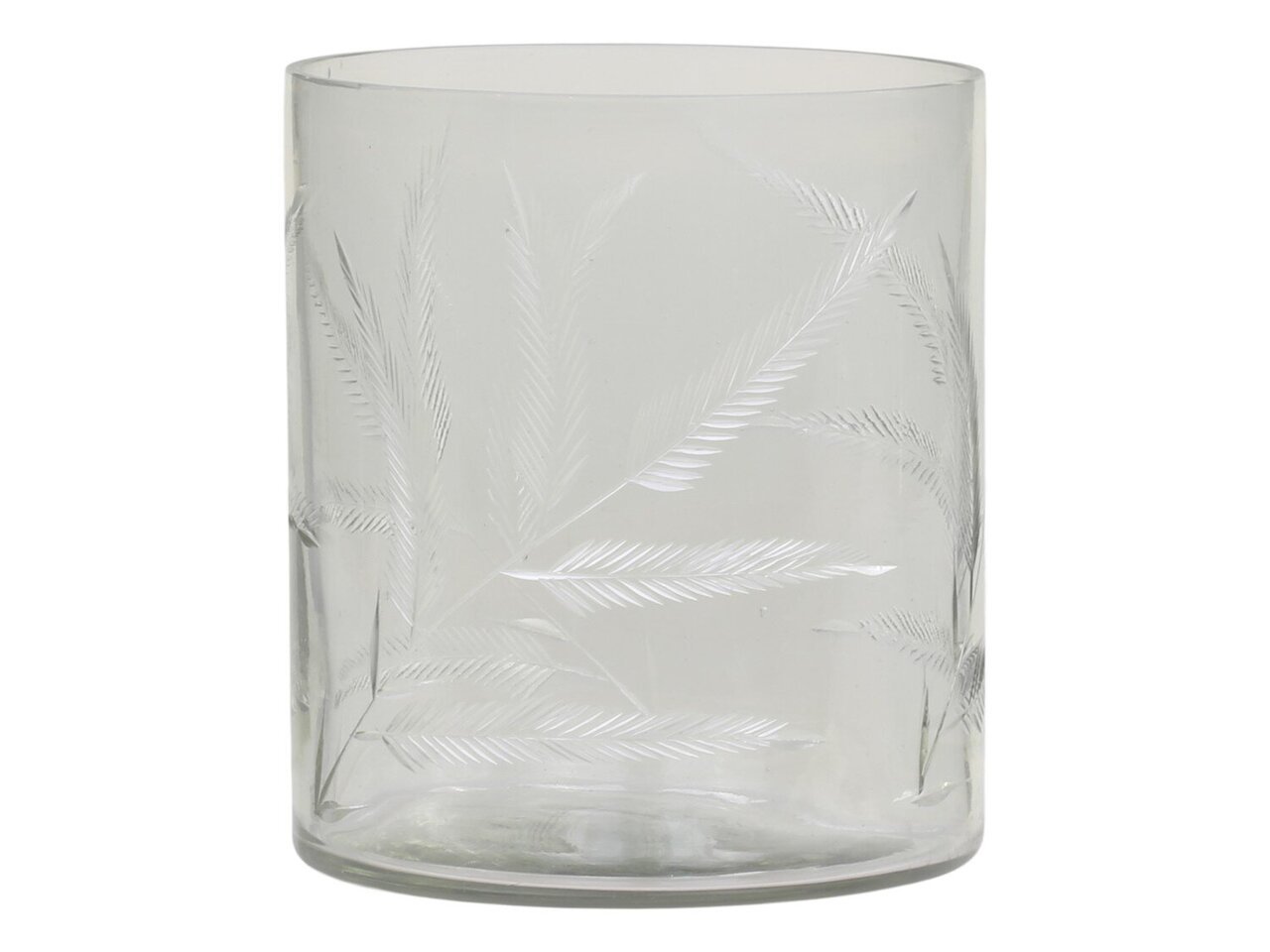 Gläsernes Hurricane mit Schliff