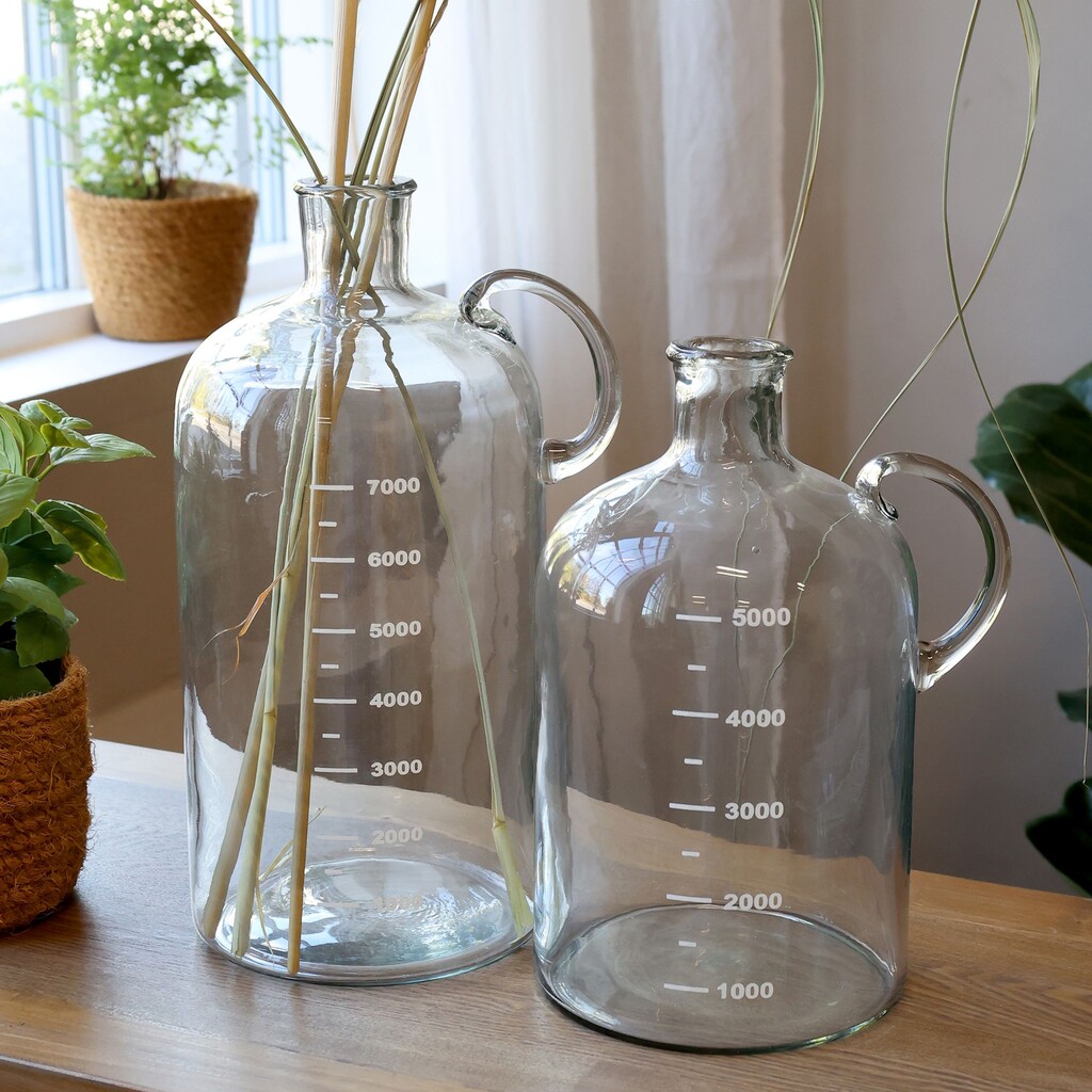 Glas Flasche mit Text