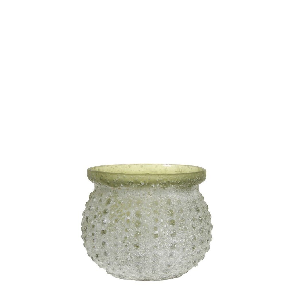 Glas Teelichthalter mit Muster