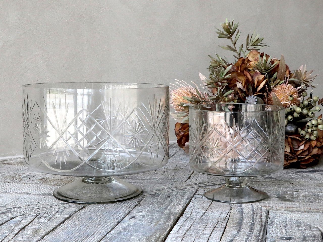 Chic Antique Glasbehälter mit Schliff Preview Image