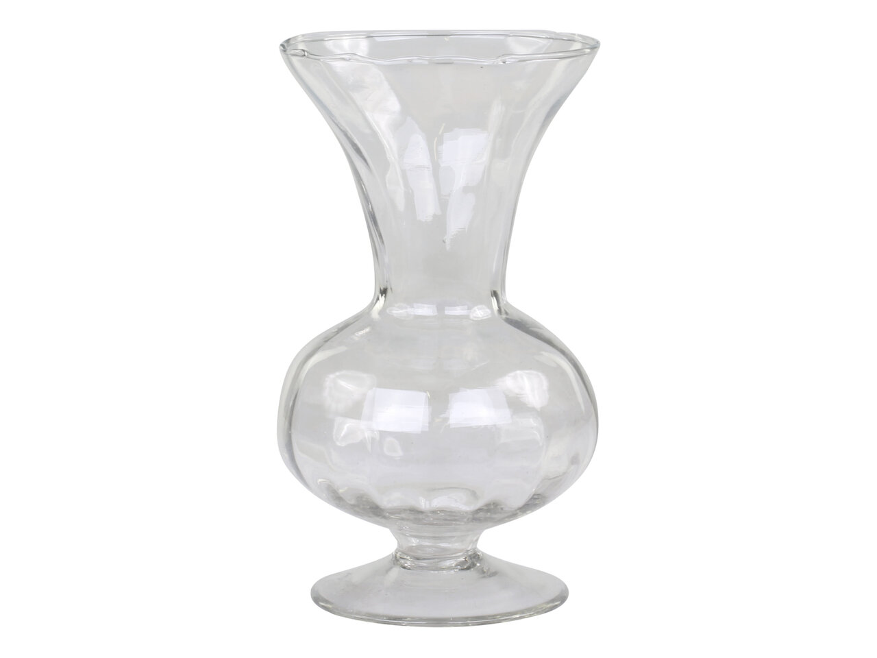 Glasvase auf Fuß