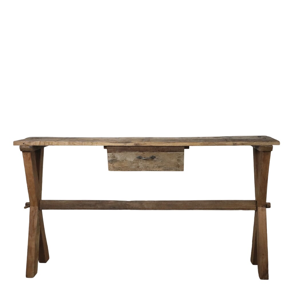 Chic Antique Grimaud Holz Tisch mit Schublade Preview Image