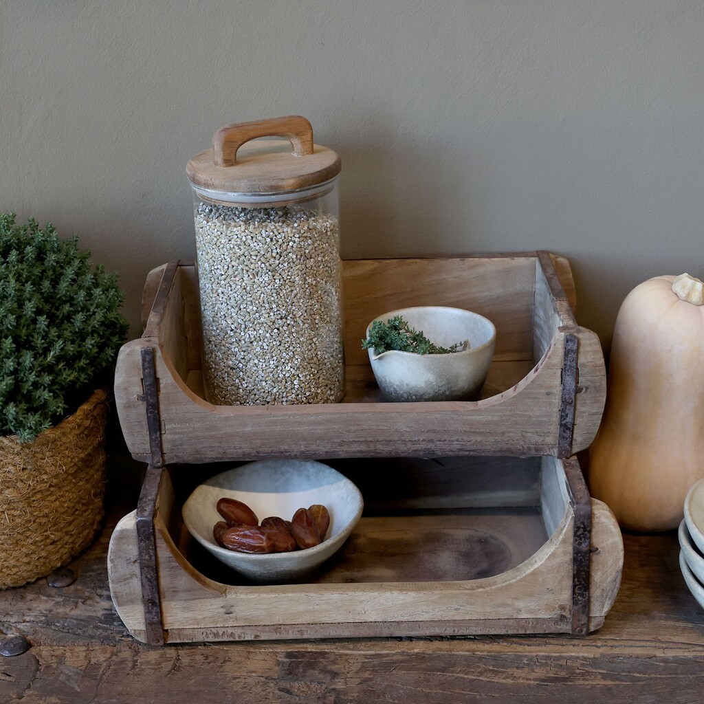 Chic Antique Grimaud Kasten, 2 Ebenen Ziegelform Preview Image