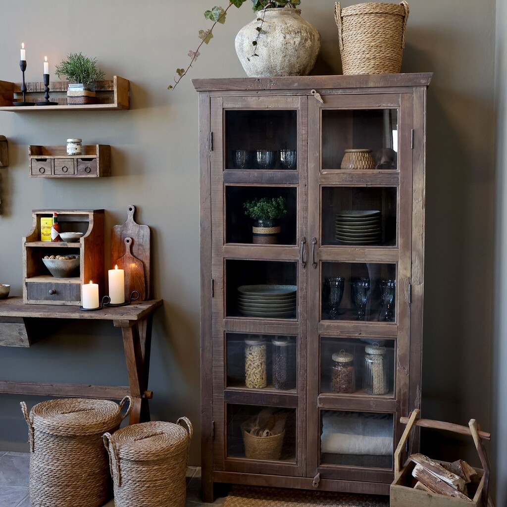Chic Antique Grimaud Vitrinenschrank mit Glastüren Preview Image