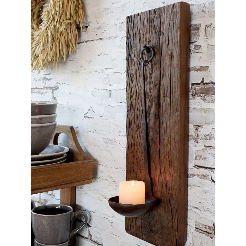 Chic Antique Grimaud Wandkerzenhalter aus Holz online kaufen bei SKANDEKO (Ansicht 2)