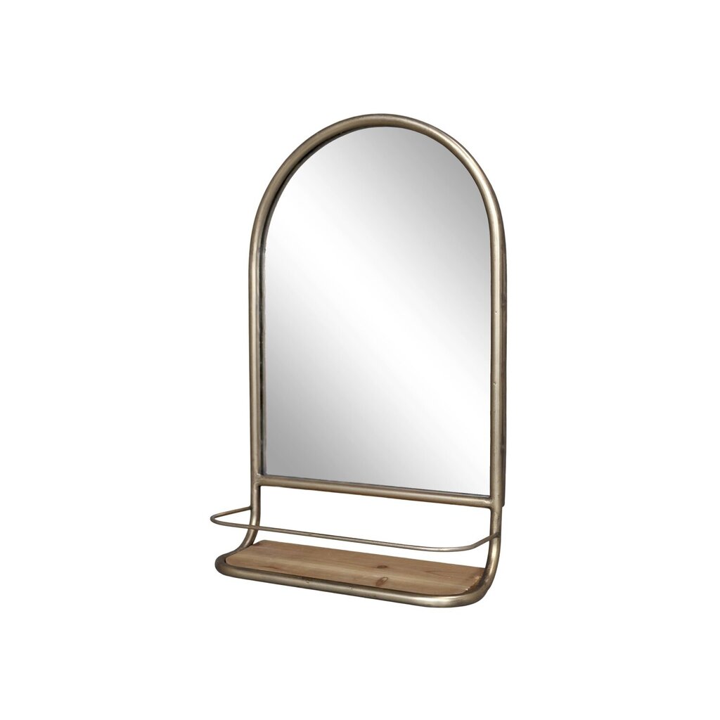Chic Antique Halbrunder Spiegel mit Holz-Regal Preview Image