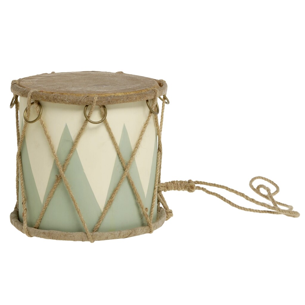 Handgemachte Vintage Trommel mit Leder