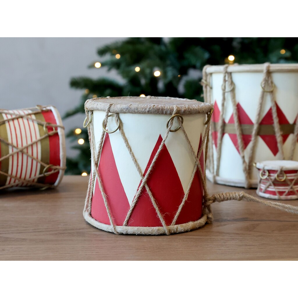 Handgemachte Vintage Trommel mit Leder