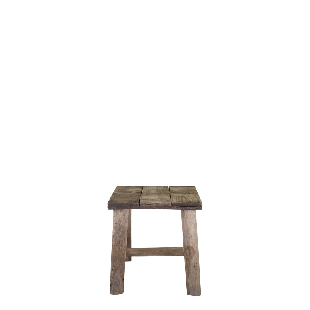 Chic Antique Hocker mit Muster auf Sitz Preview Image