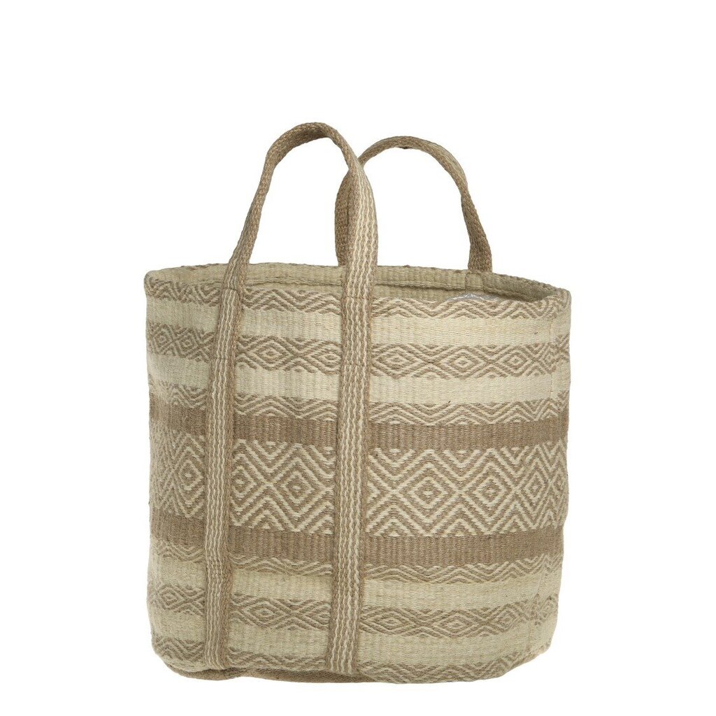 Jute Korbtasche mit Henkel