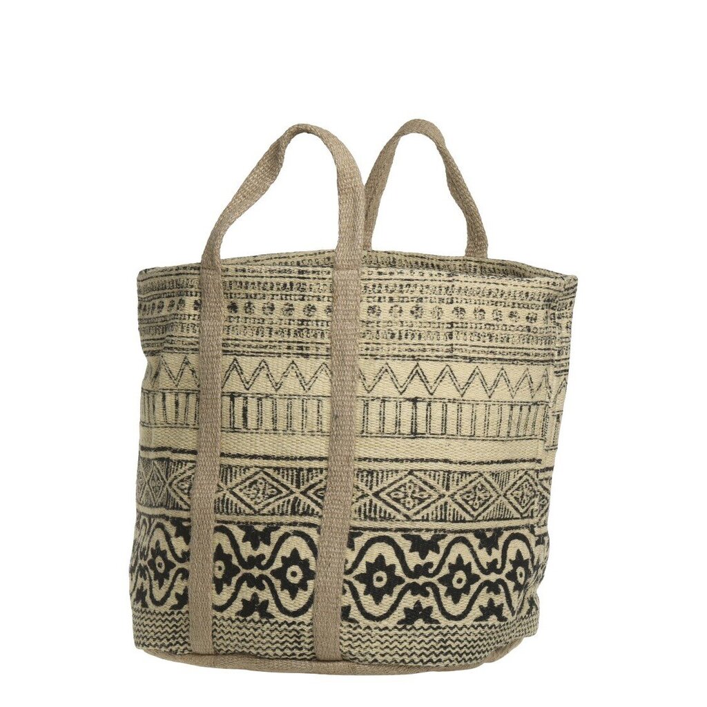 Jute Korbtasche mit Henkel