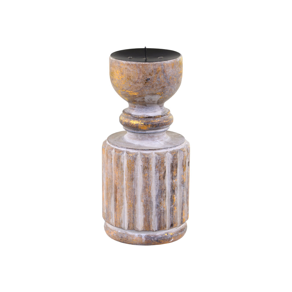 Chic Antique Kerzenhalter aus Mangoholz mit Spieß Preview Image