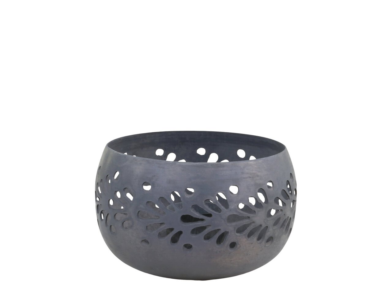 Kerzenhalter mit Muster aus Eisen