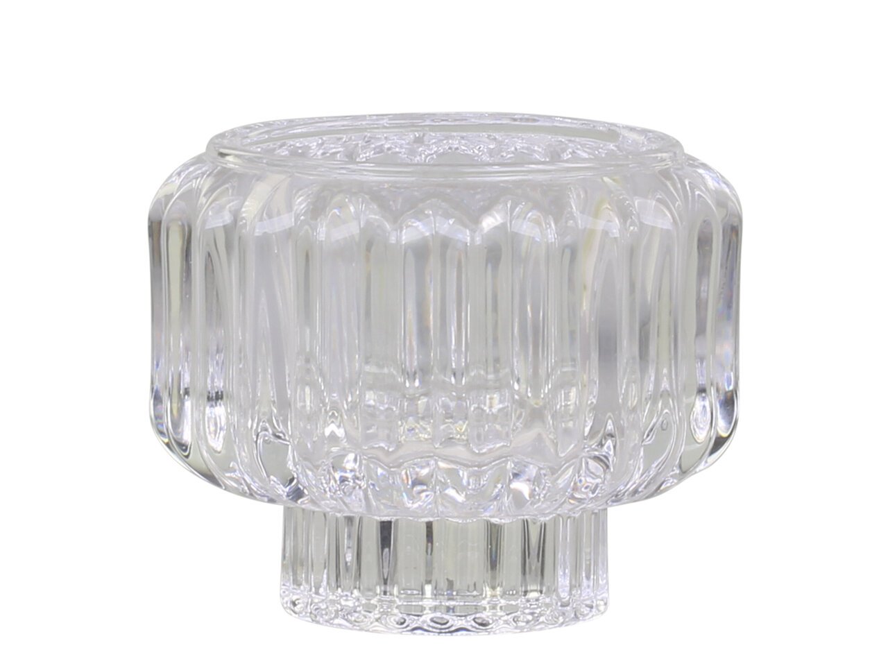 Kerzenhalter mit Rillen