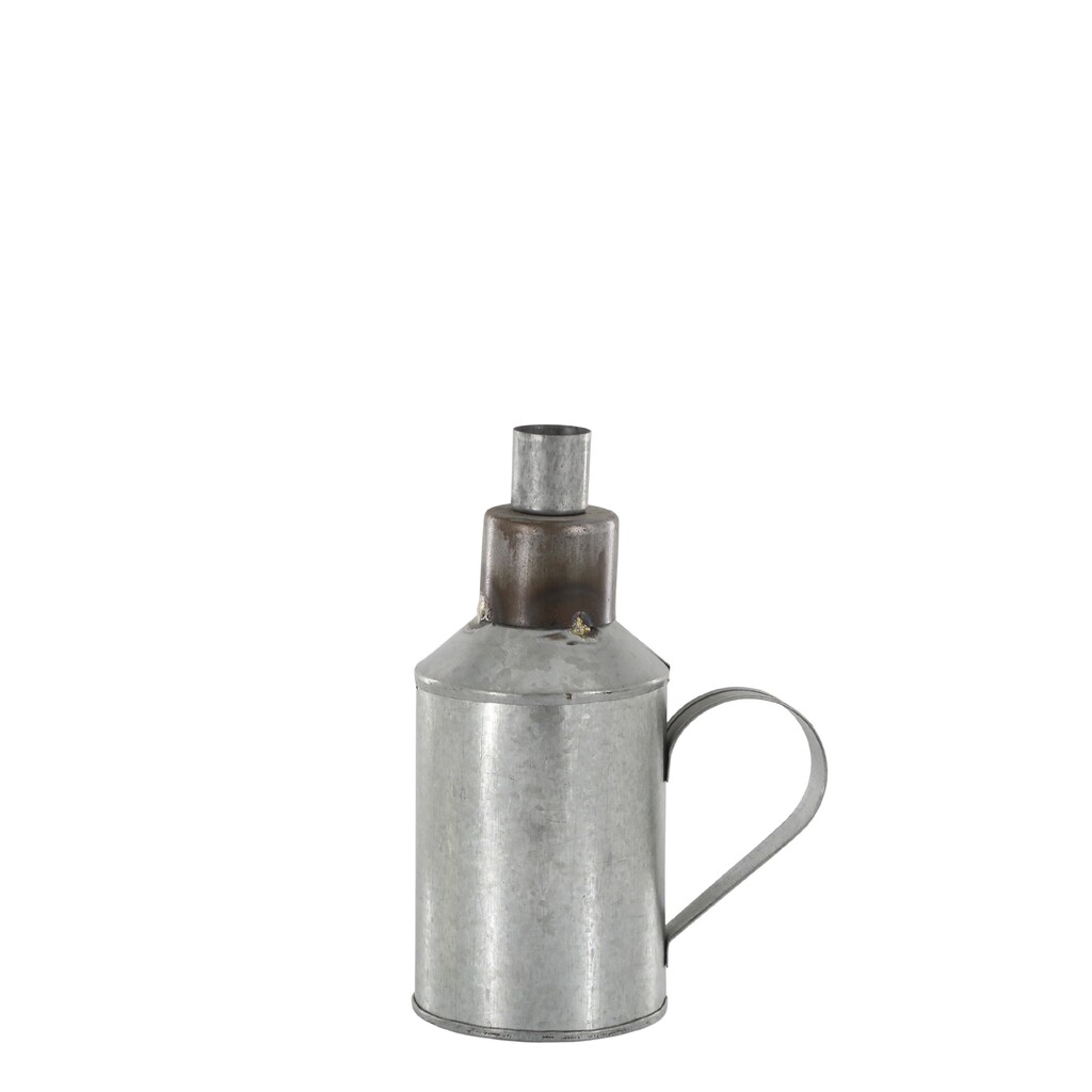 Kerzenständer für Stabkerzen, mit Henkel, Zink