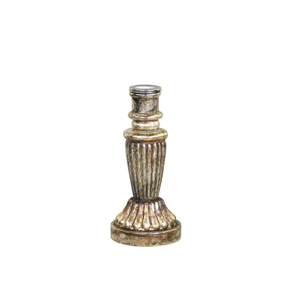 Kerzenständer Glas antique Kupfer