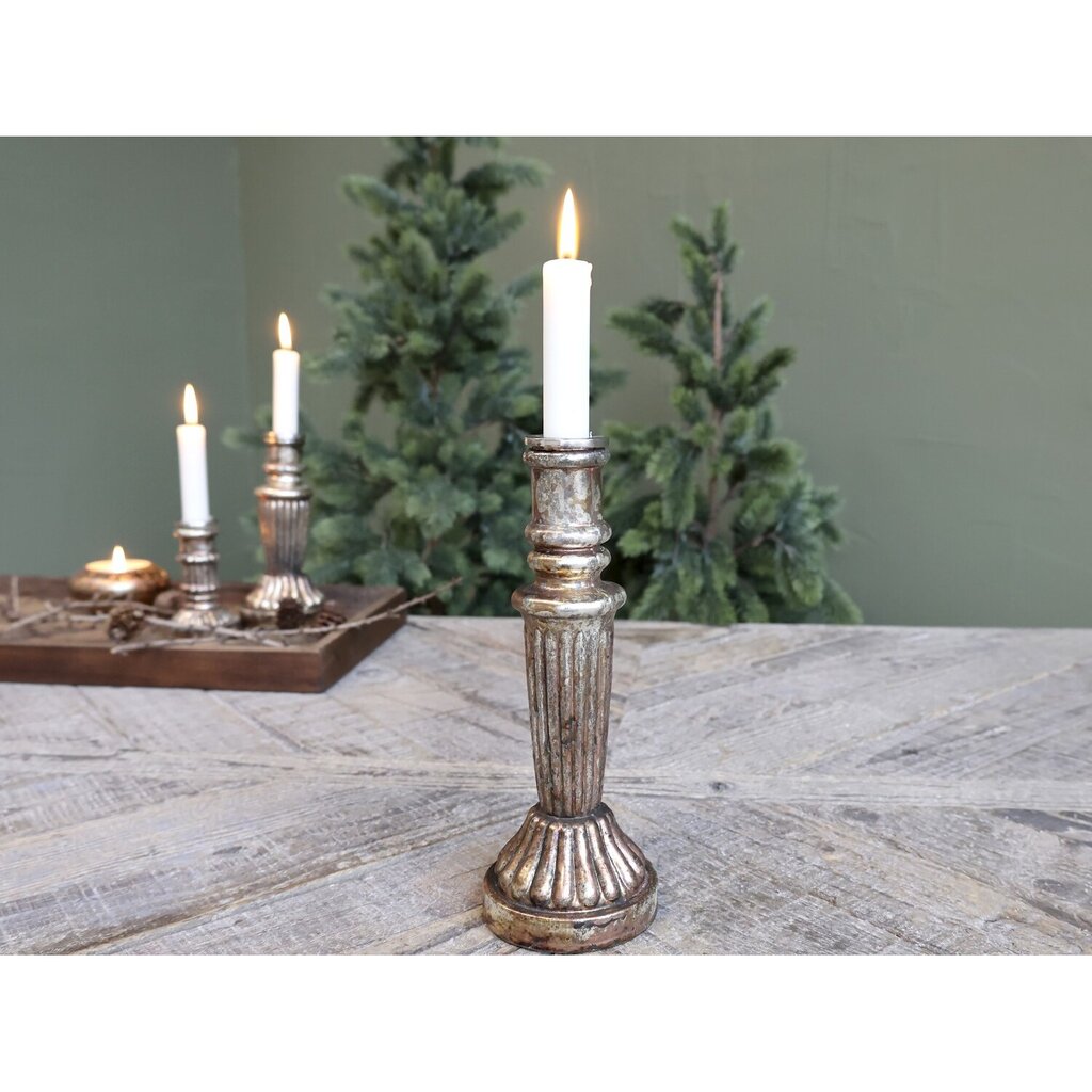 Kerzenständer Glas antique Kupfer