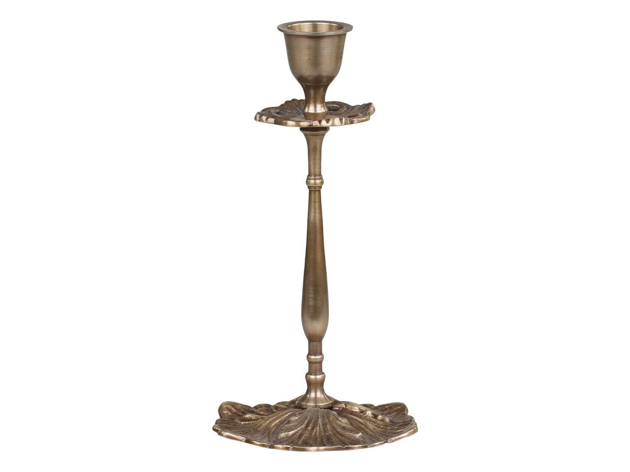 Kerzenständer Messing blumig
