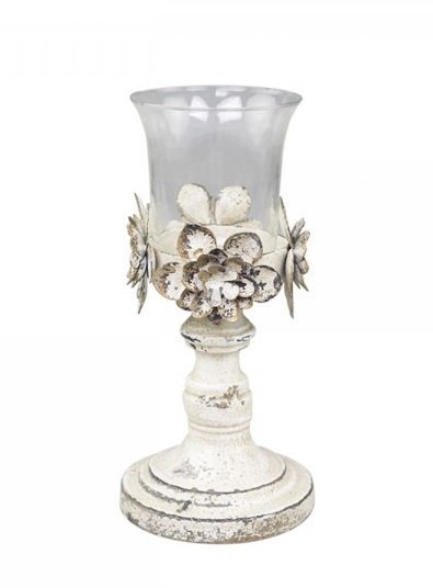 Chic Antique Kerzenständer mit Blumendekor Preview Image