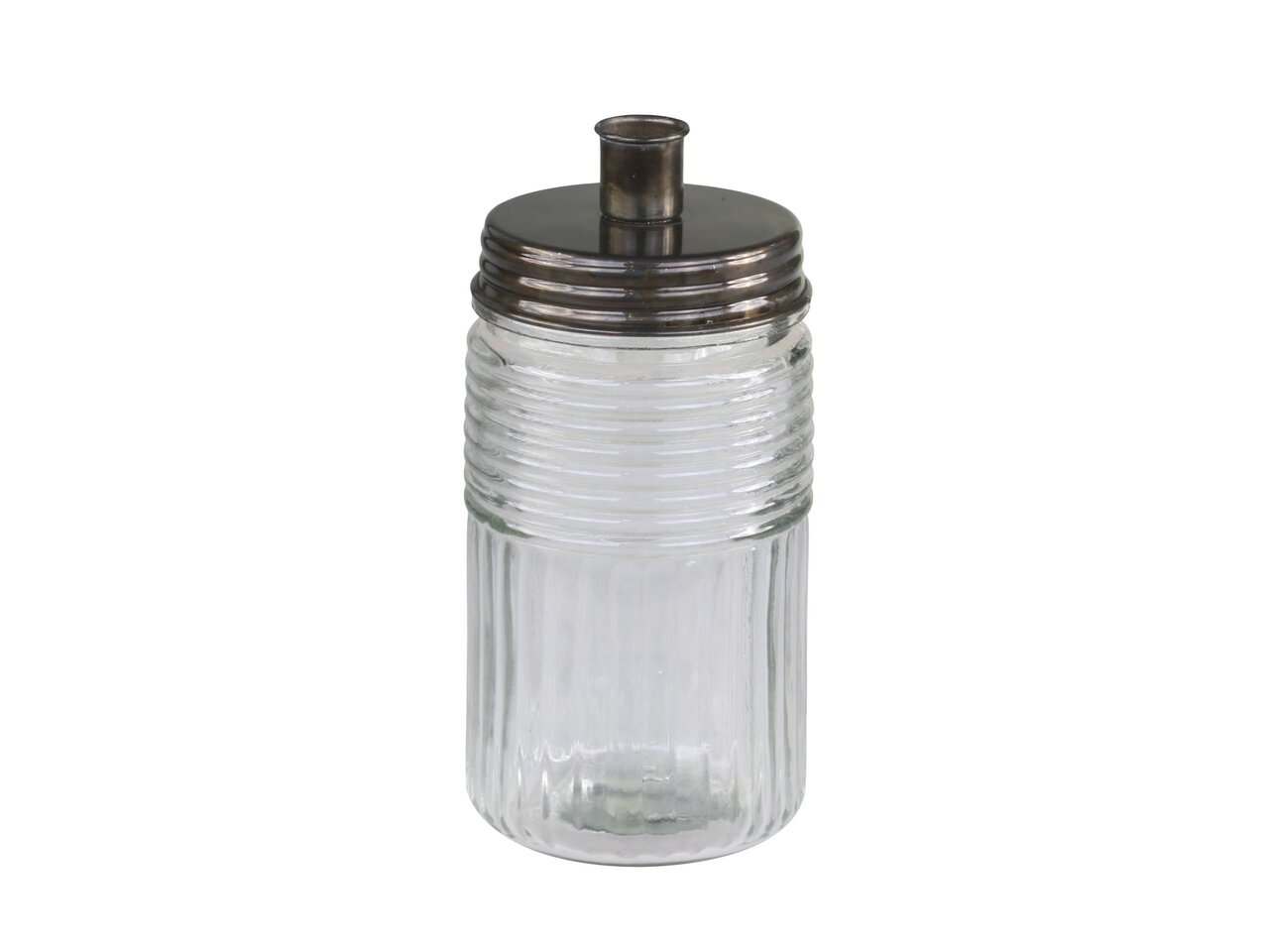 Kerzenständer mit Glasbehälter