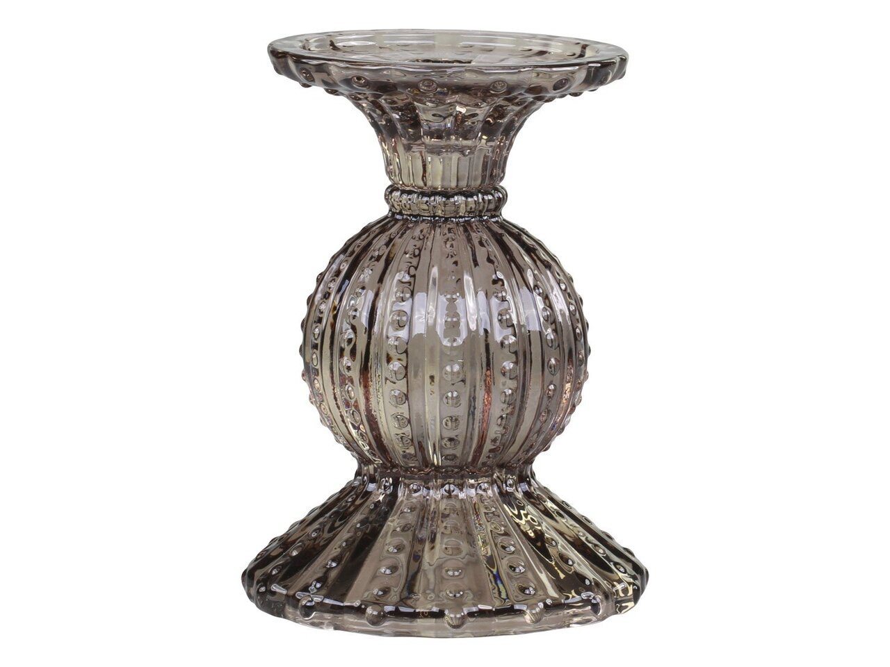 Kerzenständer mit Perlenkante