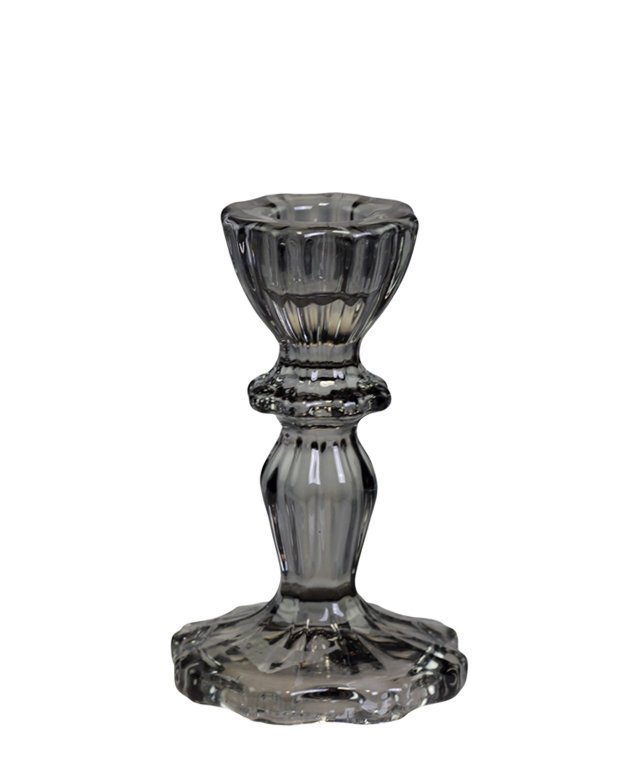 Chic Antique Kerzenständer aus Glas mit Spitzenkante Preview Image