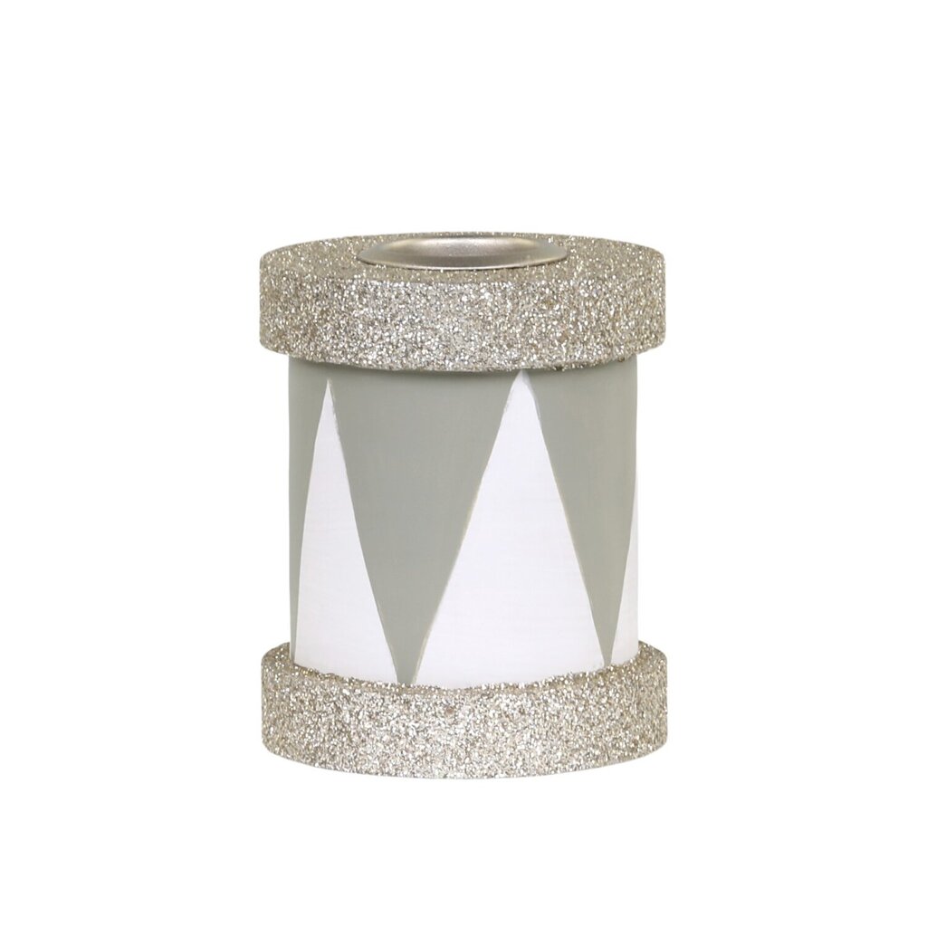 Kerzenständer Trommel mit Glitzer