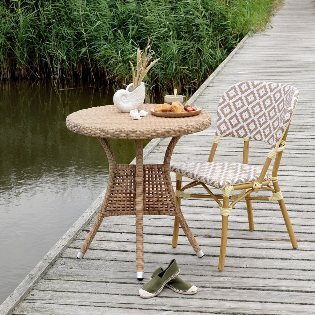 Chic Antique La Rochelle Bistrostuhl Geflochten | Skandinavische Gartenmöbel online kaufen bei SKANDEKO (Ansicht 2)