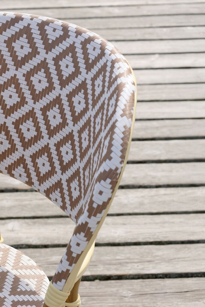 Chic Antique La Rochelle Bistrostuhl Geflochten | Skandinavische Gartenmöbel