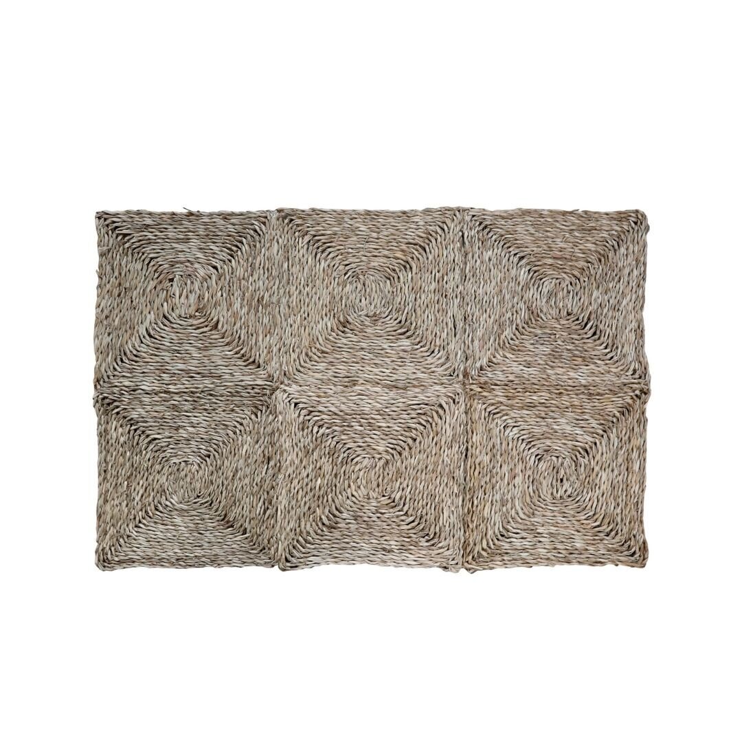 Chic Antique Länglicher Teppich aus Seegras Preview Image