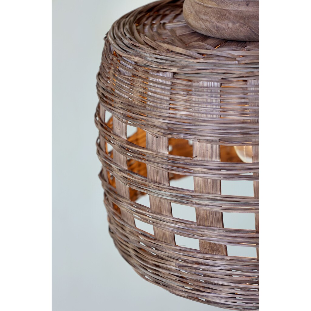 Lampe aus Rattangeflecht 2